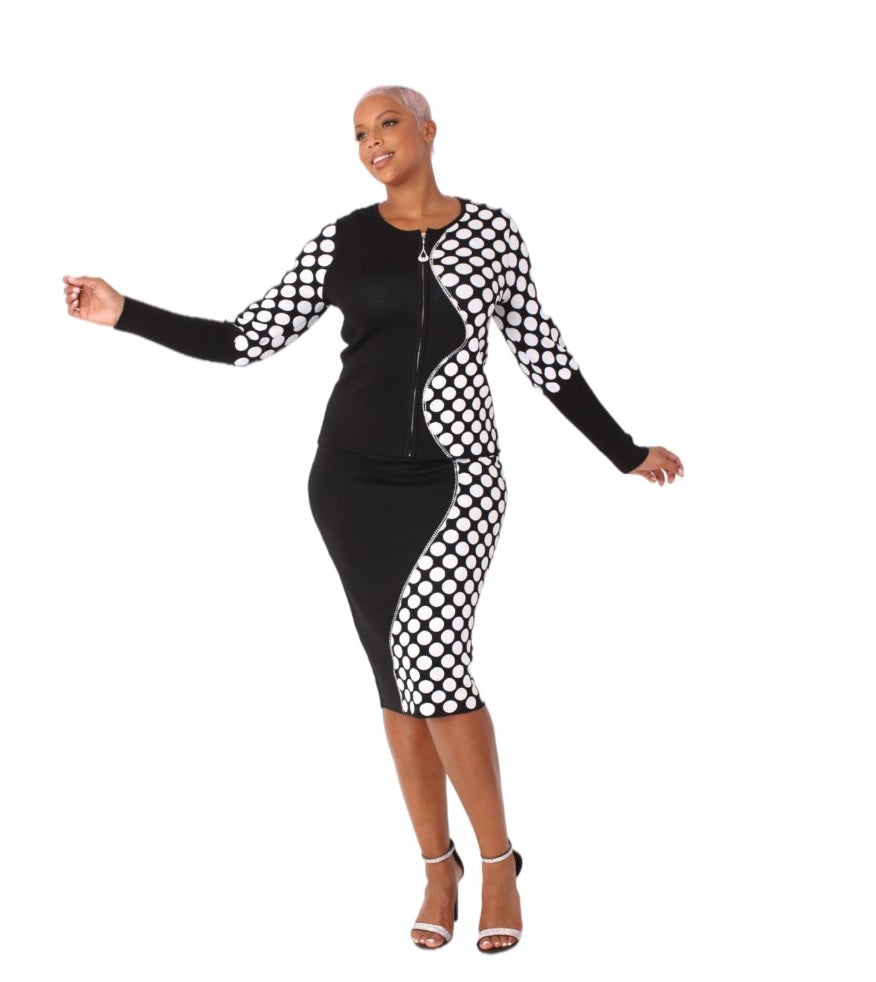 Kayla 5254 8 / Black/White