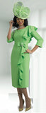 Lily & Taylor 3943 green dress