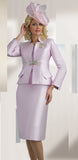 Lily & Taylor 3953 rose skirt suit