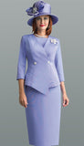 Lily & Taylor 4588 lavender skirt suit