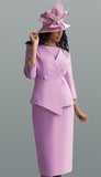Lily & Taylor 4588 rose skirt suit
