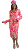 Lily & Taylor 4761 pink skirt suit