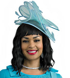 Lily & Taylor H121 ice blue fascinator