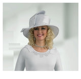 Lily & Taylor H379 white hat