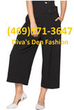 Belted Wide Leg Pants P0001