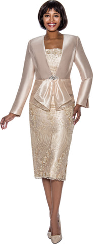 Susanna 3002 Gold skirt suit