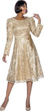 Terramina 7015 a Line lace overlay dress