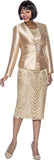 Terramina 7017 Gold Skirt Suit
