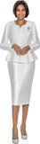 Terramina 7045 off white skirt suit