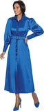 Terramina 7055 royal lantern sleeve maxi dress