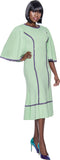 Terramina 7059 Green Big Sleeve Dress