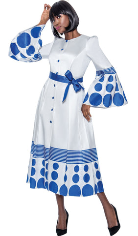 Terramina 7062 Royal Blue Maxi Dress