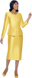 Terramina 7637 Yellow skirt suit