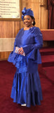 Terramina 7764 royal blue maxi dress