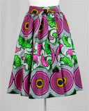 African Print Midi Skirt