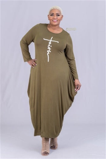 chinese dress ladies Faith Knit Maxi Dress – Diva's Den Fashion, LLC