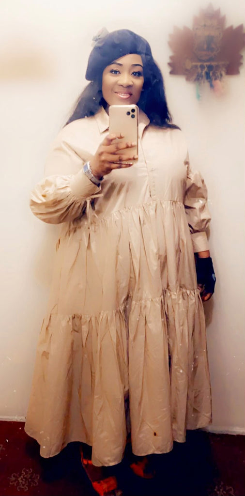 oversized one piece dress Cotton Indigo Dabu One piece dress Oversized dress Baloon sleeve with elastic Length 44 Size mentioned One pocket Price 975 free ship