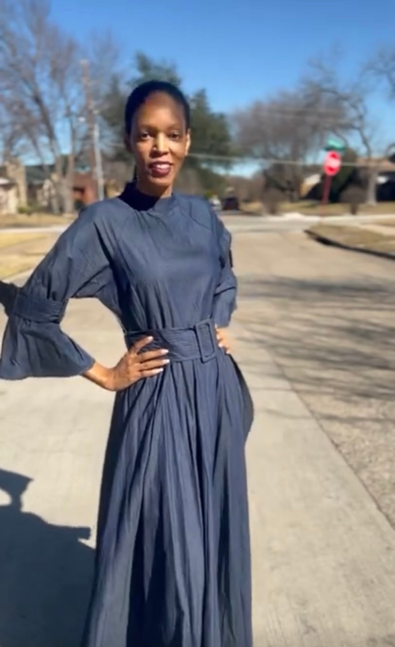 Denim Maxi Dress XL / Denim