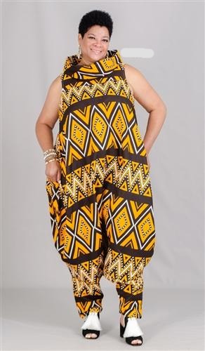 African Print Jumpsuit – Diva's Den Fashion, LLC