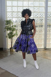 African Print Midi Skirt
