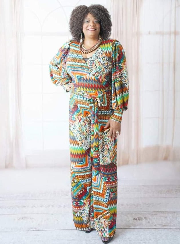African Print Knit Jumpsuit – Diva's Den Fashion, LLC