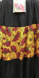 African Print Peasant Maxi Skirt