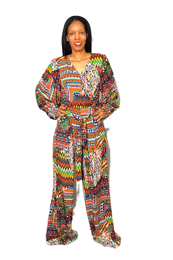 African Print Knit Jumpsuit – Diva's Den Fashion, LLC