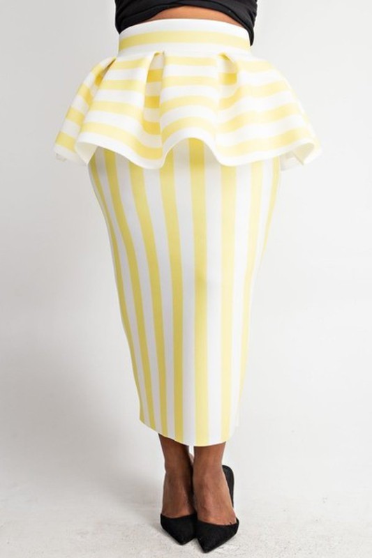 Plus Size Ruffle Skirt