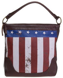 Sheryl Crow Leather Flag Hobo Bag