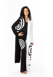 Spiral Two Tone duster Pant Suit